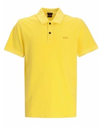 BOSS Logo Print Cotton Polo Shirt