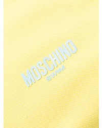 Moschino Logo Print Short Sleeve Polo Shirt