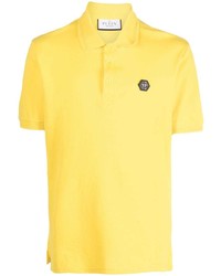 Philipp Plein Logo Print Short Sleeved Polo Shirt