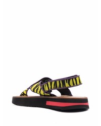 Moschino Tiger Print Sandals