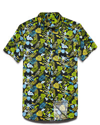 21men 21 Tropical Print Cotton Shirt