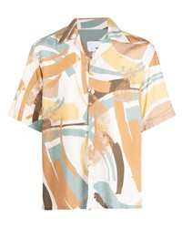 Costumein Abstract Print Short Sleeve Shirt