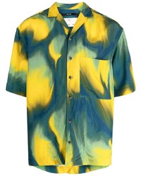Song For The Mute Abstract Print Short Sleeve Shirt