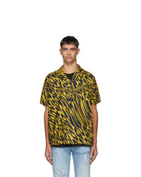 DOUBLE RAINBOUU Black And Yellow Leopard Party Animal Shirt