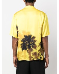 Laneus Palm Tree Short Sleeve Shirt