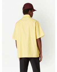 Valentino Stripe Print Cotton Shirt