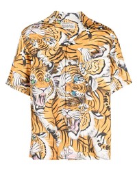 Wacko Maria Tiger Print Short Sleeve Shirt