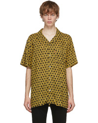 Levi's Yellow Black Star Fruit Cubano Short Sleeve Shirt