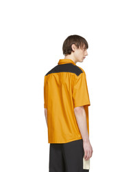 Chin Mens Yellow Love Intl Short Sleeve Shirt