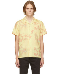 Ps By Paul Smith Yellow Print Short Sleeve Shirt