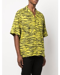 Moschino Zebra Print Short Sleeved Shirt