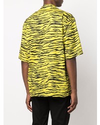 Moschino Zebra Print Short Sleeved Shirt