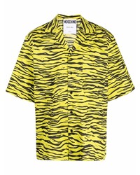 Moschino Zebra Print Short Sleeved Shirt