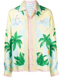 Casablanca Long Sleeve Silk Shirt