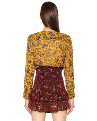 Etoile Isabel Marant Printed Silk Crpon Shirt