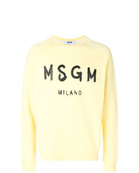 Yellow Print Sweatshirt