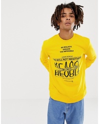 Cheap Monday Revolt Sender Sweatshirt Yellow