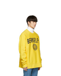 Calvin Klein 205W39nyc Yellow Berkeley Edition University Sweatshirt