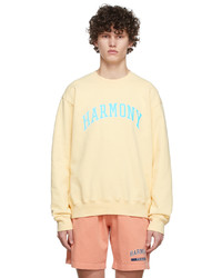 Harmony Yellow Cotton Sweatshirt