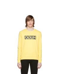 Hugo Yellow Logo Dicago Sweatshirt