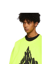 DSQUARED2 Yellow Slouch Fit Sweatshirt