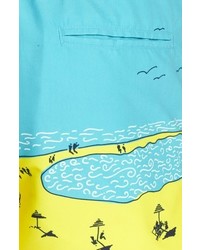 Vilebrequin Moorea The Beach Print Swim Trunks