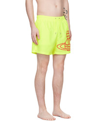 Vivienne Westwood Yellow Printed Swim Shorts