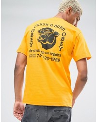 Obey T Shirt With Crashnburn Back Print