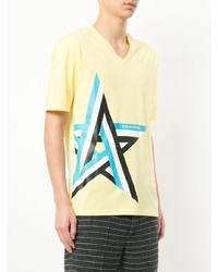 GUILD PRIME Striped Star Print T Shirt