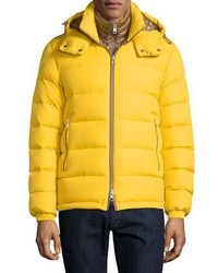 Moncler Brique Puffer Jacket Wremovable Liner Yellow