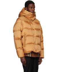 Burberry Tan Quilted Down Jacket