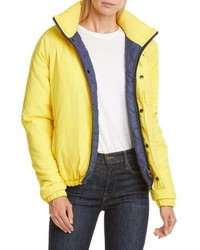 Opening Ceremony Water Resistant Reversible Quilted Puffer Coat