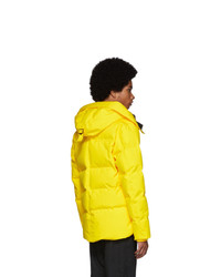 Kenzo Yelow Down Quilted Puffer Jacket