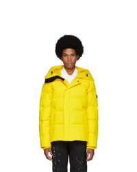 Kenzo Yelow Down Quilted Puffer Jacket