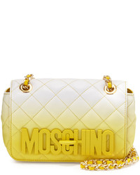 Moschino Medium Ombre Quilted Shoulder Bag Yellow