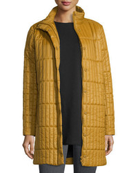 Yellow Quilted Coat
