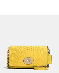 Coach Crosstown Crossbody In Embossed Python Leather