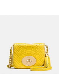 Coach Liv Crossbody In Python Embossed Leather