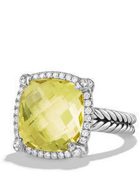 David Yurman 14mm Chtelaine Ring With Diamonds