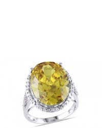 Ice.com 22 58 Carat Yellow And White Cz Sterling Silver Ring