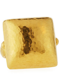 Gurhan Amulet 24k Large Domed Square Ring Size 65