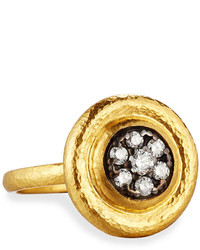 Gurhan Moonstruck 24k Round Pave Diamond Ring