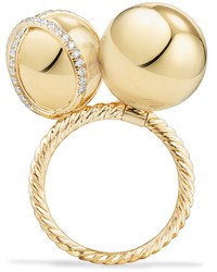 David Yurman Solari Cluster Ring With Diamonds In 18k Gold Size 6
