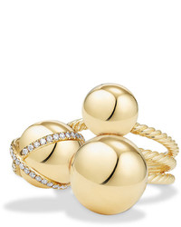 David Yurman Solari Cluster Ring With Diamonds In 18k Gold Size 8