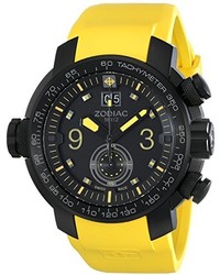 Zodiac Zmx Zo8536 Special Ops Analog Display Swiss Quartz Yellow Watch