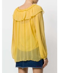See by Chloe See By Chlo V Neck Ruffle Blouse