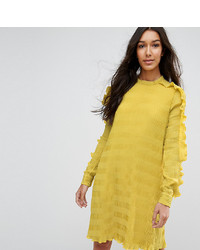 Y.A.S Tall Ruffle Textured Shift Dress