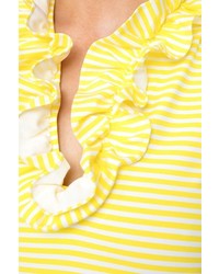 Sailor Sailor Yellow Stripe Sleeveless Skipper Dress