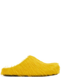 Marni Yellow Fussbett Sabot Slides