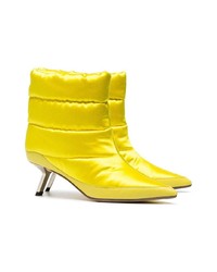 Alchimia Di Ballin Yellow Daphne 55 Satin Puffer Boots